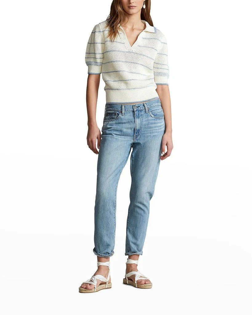 Ralph Lauren Striped Puff-Sleeve Pullover 1