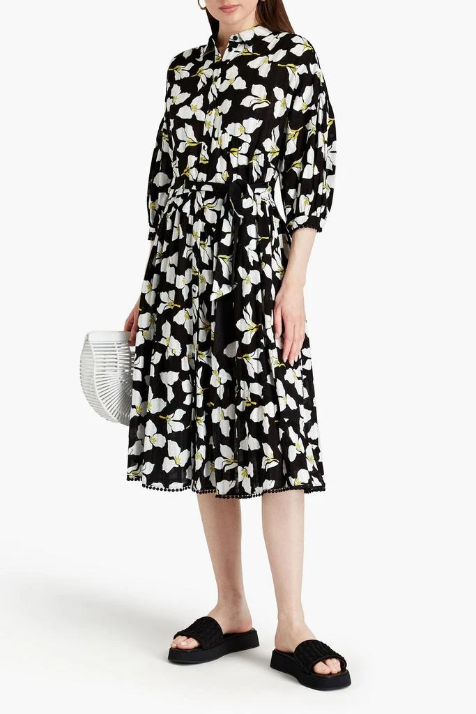 Diane von Furstenberg Luna floral-print cotton-jacquard midi shirt dress 2