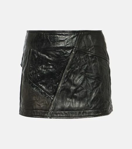 Acne Studios Paneled leather miniskirt 1