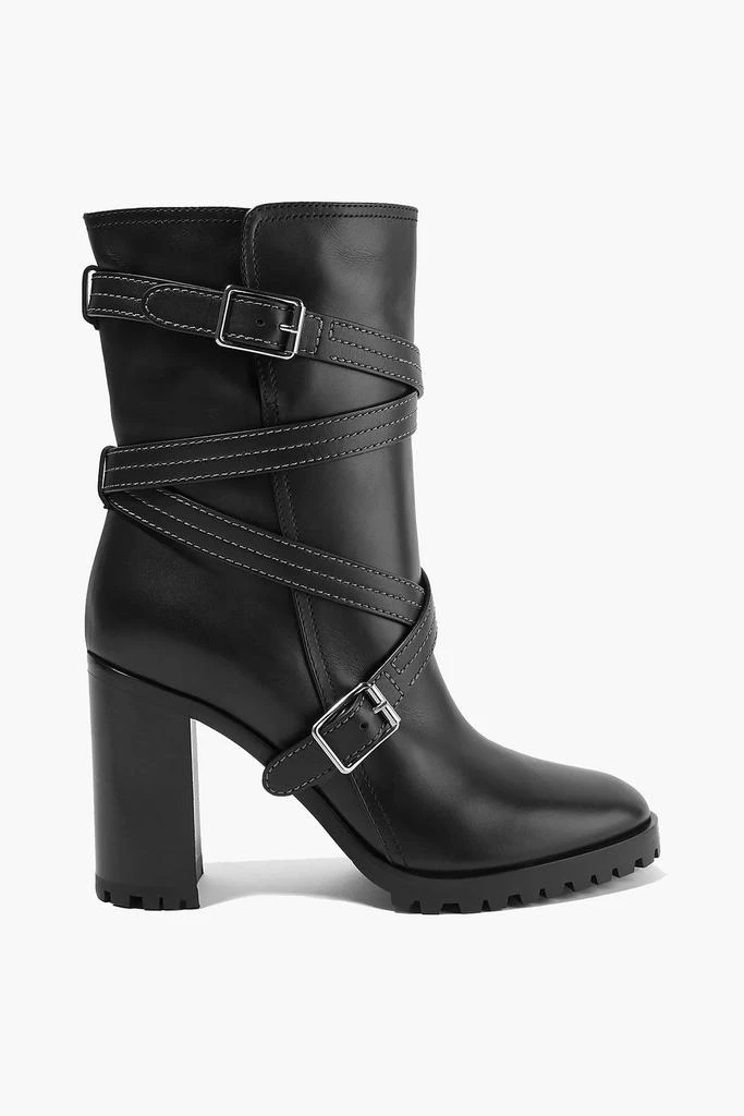 Gianvito Rossi 90 buckled leather ankle boots 1