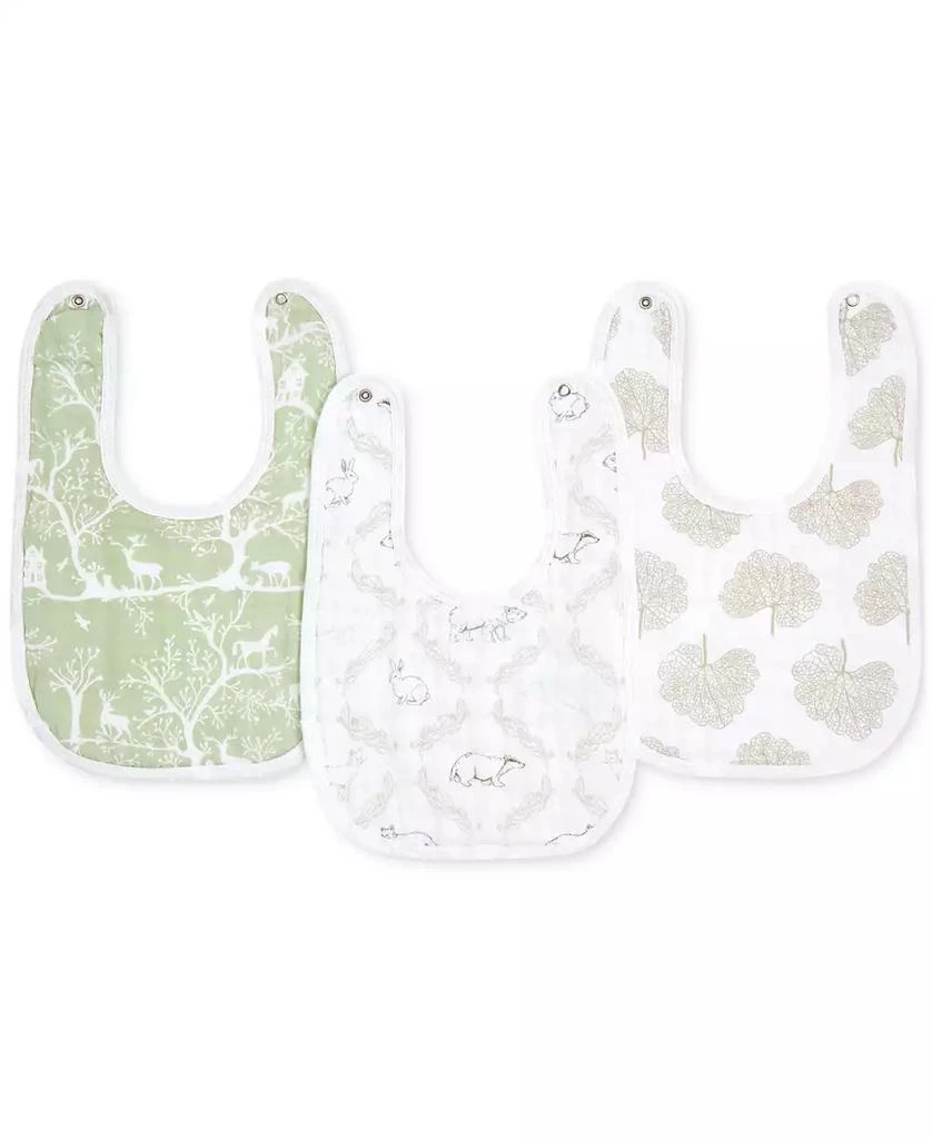 aden + anais Baby Boys or Baby Girls Harmony Essential Muslin Bibs, Pack of 3