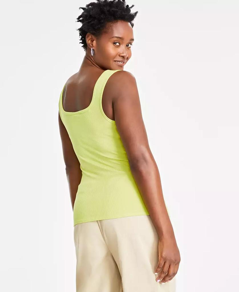 On 34th Women's Ribbed Square-Neck Tank, Created for Macy's