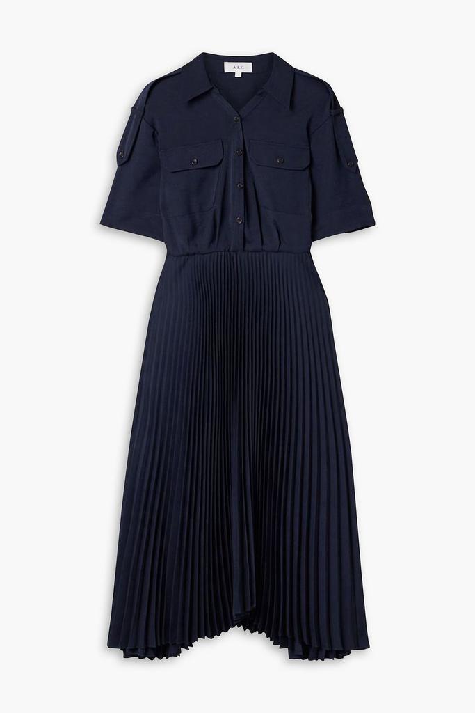 A.L.C. Liam pleated jersey midi dress