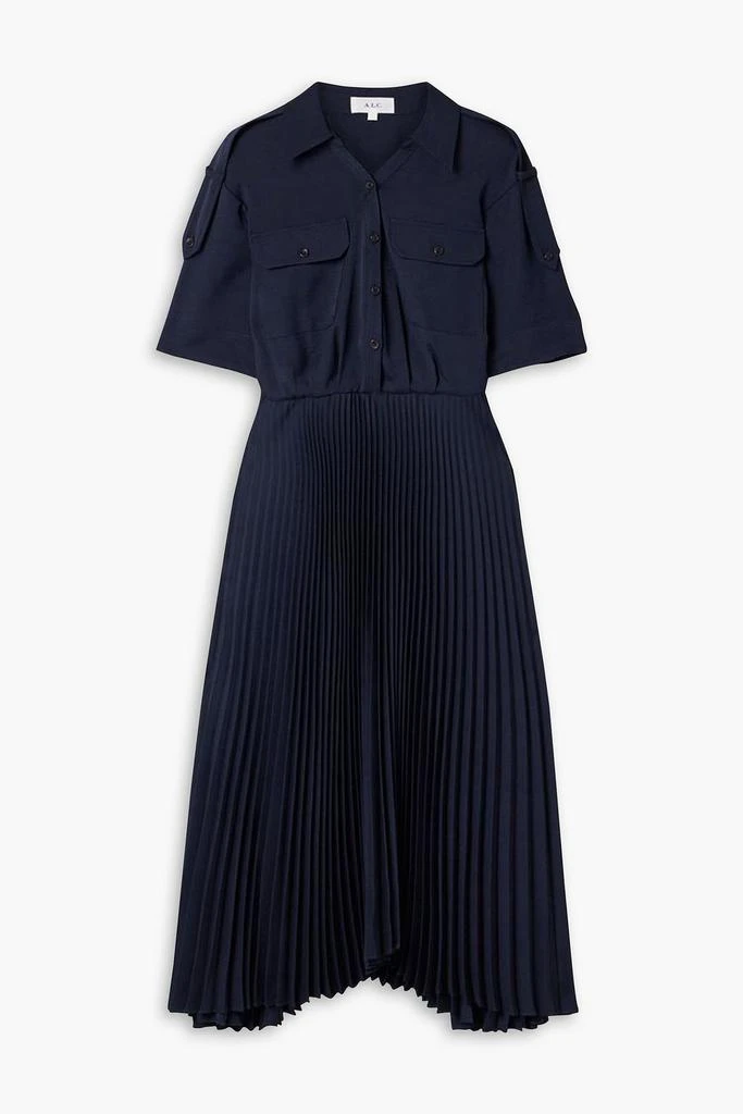 A.L.C. Liam pleated jersey midi dress 1