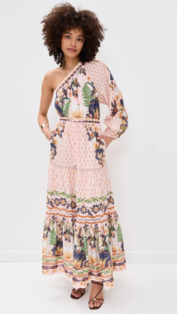 Farm Rio The Dream Garden Pink Maxi Dress 1