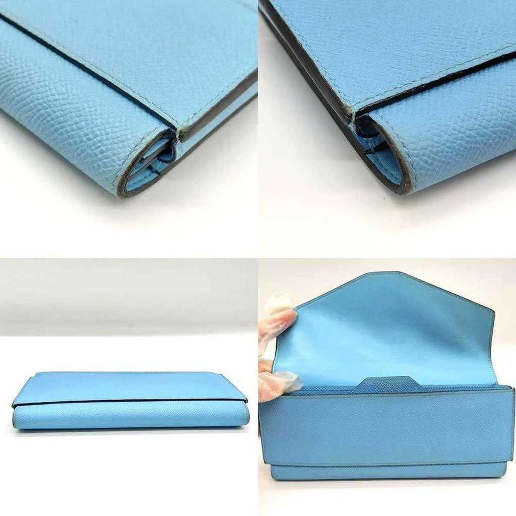 Hermes Celeste blue Epsom Leather Coin Purse/Coin Case (Pre-Owned) 3