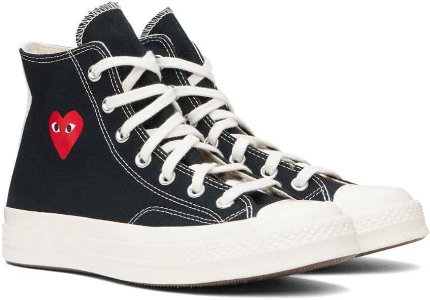 Comme des Garcons Black Converse Edition Chuck 70 Small Heart Sneakers 4