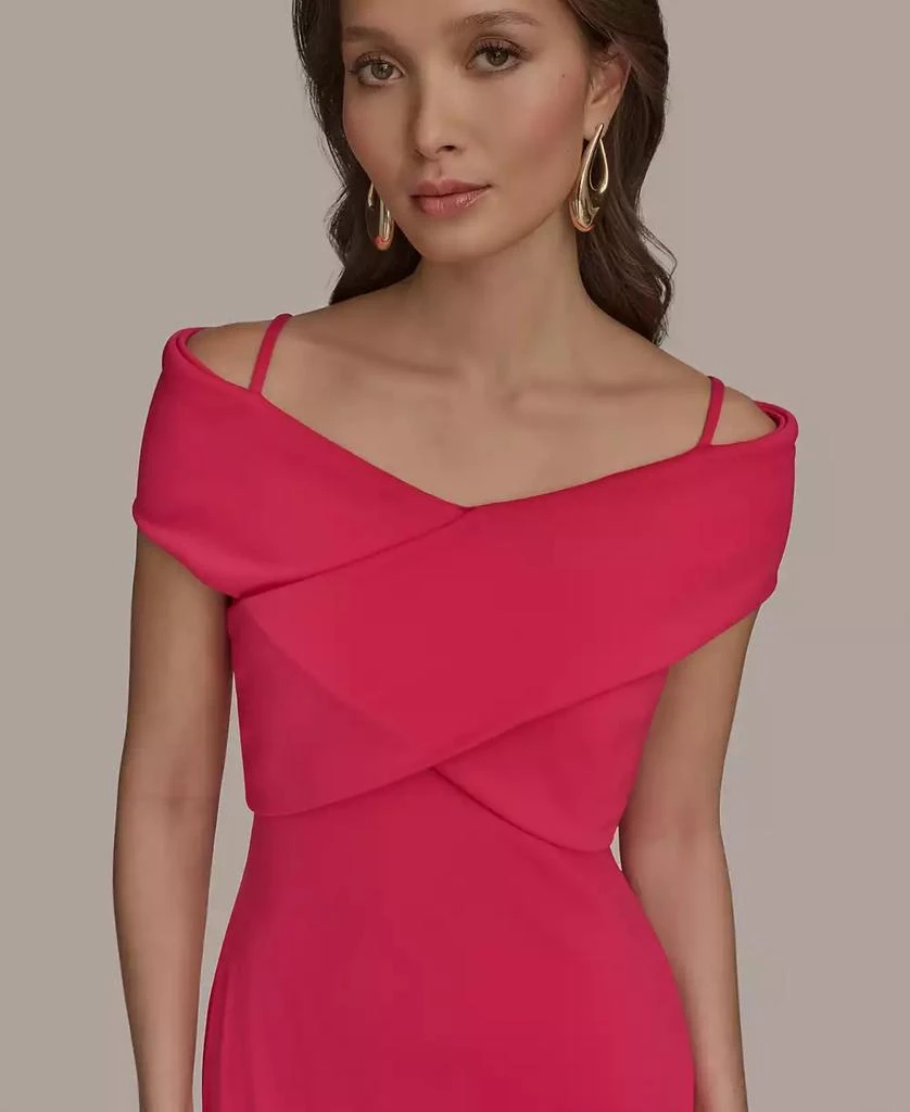 Donna Karan Women's Criss-Cross Off-Shoulder Dress 4