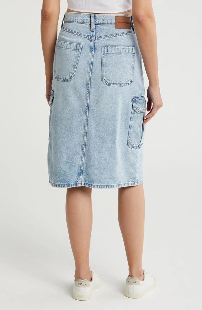 Calvin Klein High Waist Cargo Midi Skirt 2