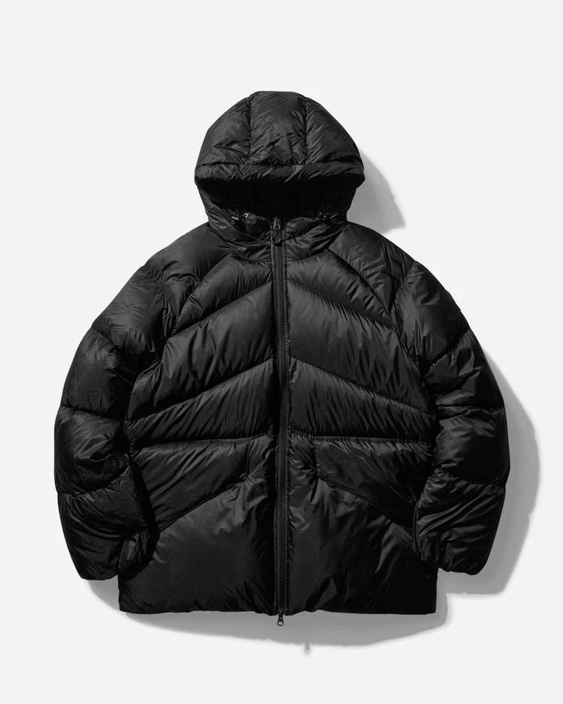 PYRENEX Men's Nitty Gritty Stellar Hooded Technical Down Jacket Black 1