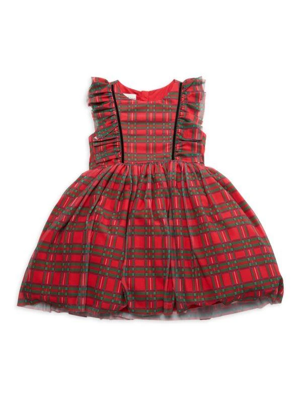 Pippa & Julie Little Girl's Cynthia Plaid Fit & Flare Dress 1