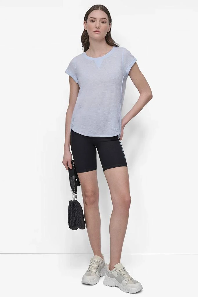 DKNY SLUB WAFFLE-KNIT TEE 5