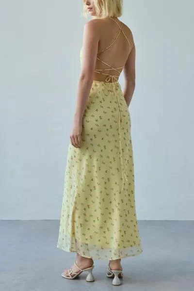 Kiss The Sky Kiss The Sky Ingrid Corset Tie Open-Back Maxi Dress 4