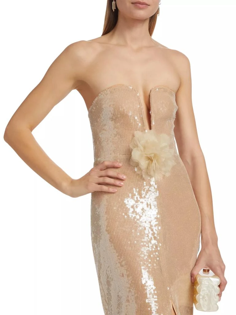 Self Portrait Sequined Column Gown 7