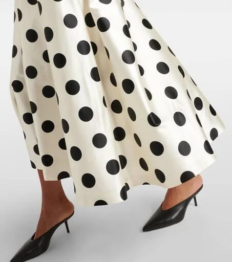 Max Mara Cippo polka-dot cotton and silk maxi dress 5
