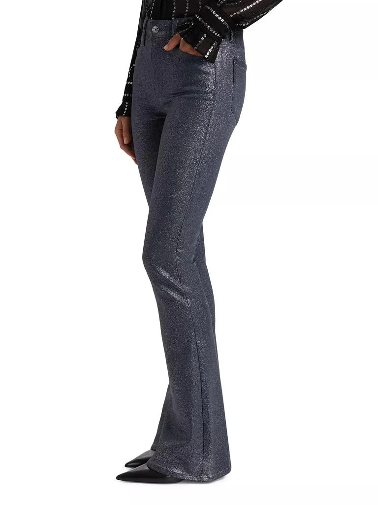 Paige Lou Lou Shimmer High-Rise Stretch Flare Pants 4