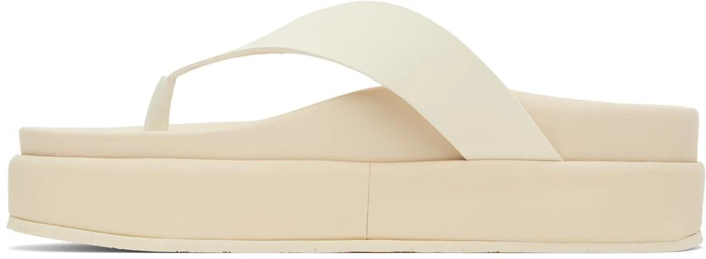 ANCIENT GREEK SANDALS Off-White Charys 2flatform Flip-Flops 3