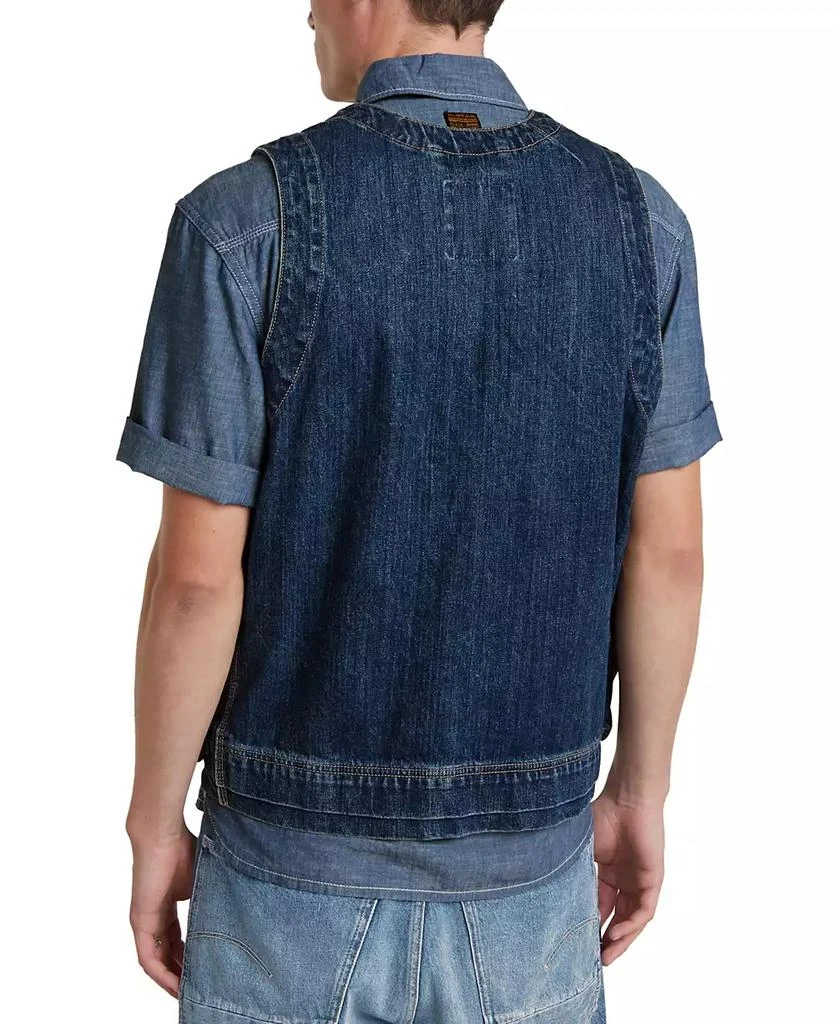 G-Star Raw Men's Straight-Fit Denim Vest 2