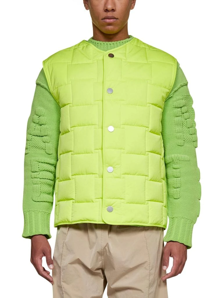 Bottega Veneta Bottega Veneta Buttoned V-Neck Padded Vest 2