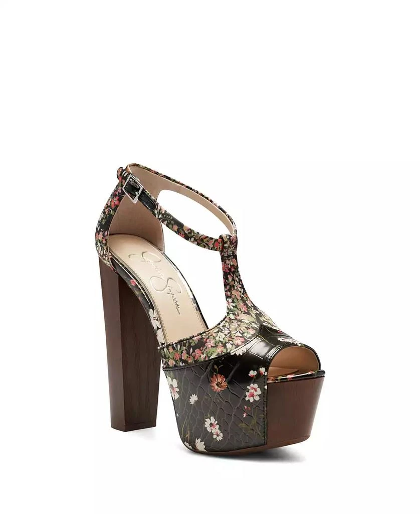 Jessica Simpson Women's Dany T-Strap Platform High-Heel Sandals 6