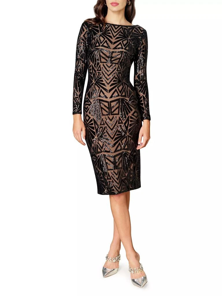 Dress The Population Emery Sequined Scoopback Dress 2