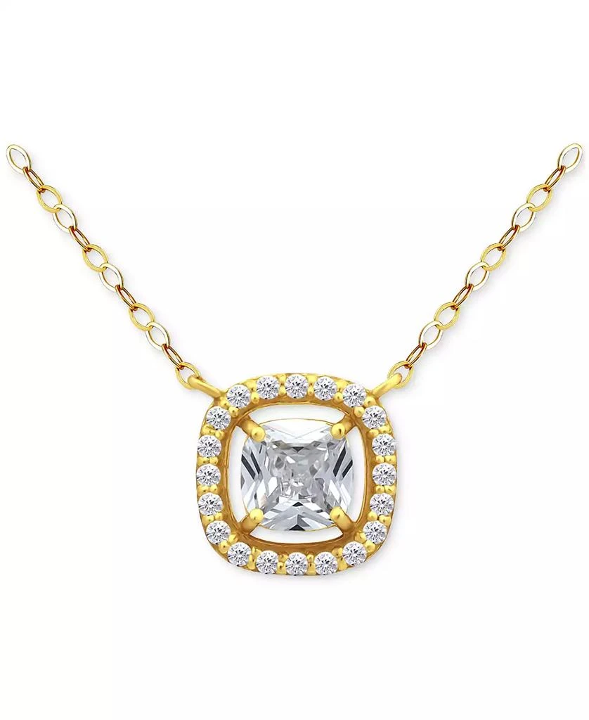 Giani Bernini Necklace (1-5/8 ct. t.w.) in 18K Gold Plated Sterling Silver, Macy
s Exclusive
