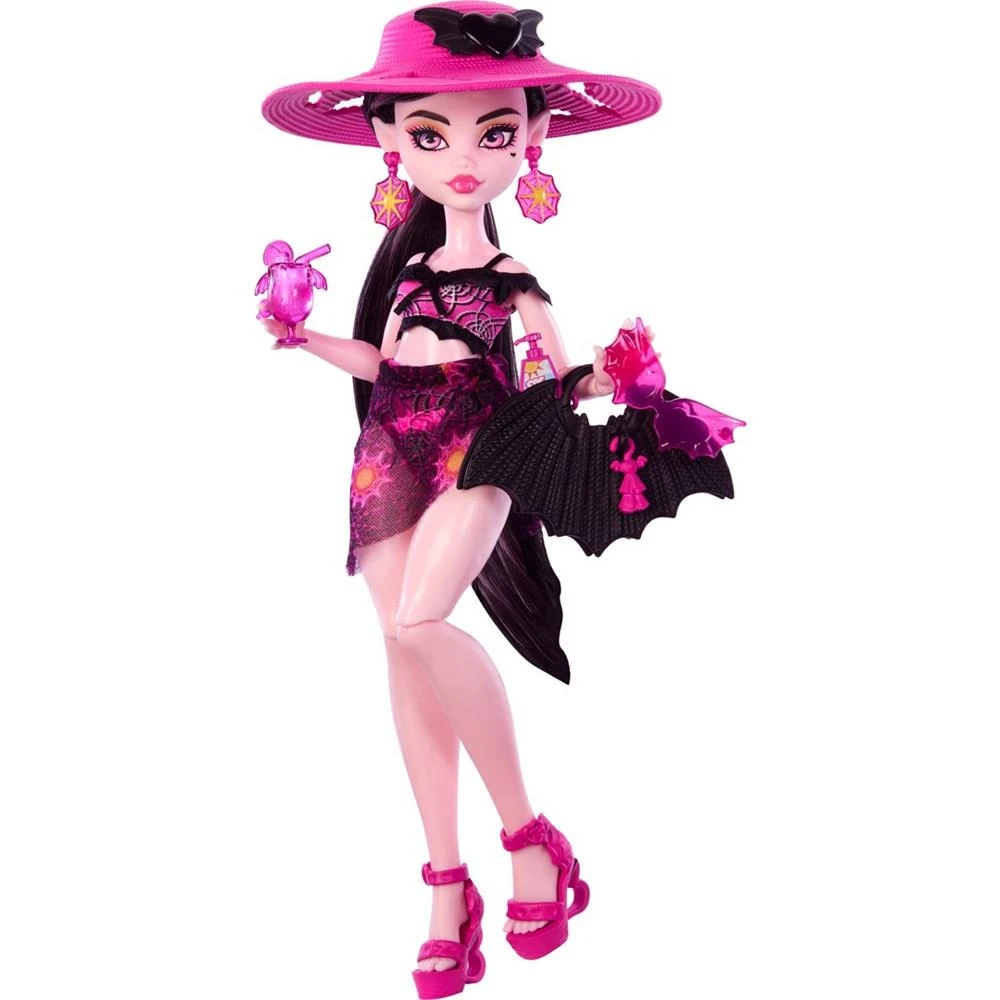 Monster High Scare-Adise Island Draculaura Fashion Doll with Swimsuit Accessories 2