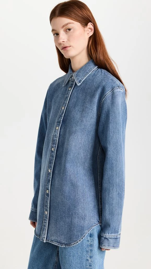 Tibi Classic Wash Denim Easy Shirt 3