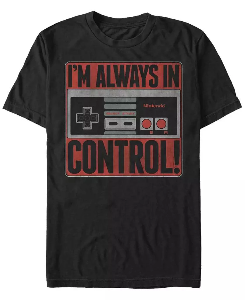 Nintendo Nintendo Men's NES Controller I'M Always In Control Short Sleeve T-Shirt 1