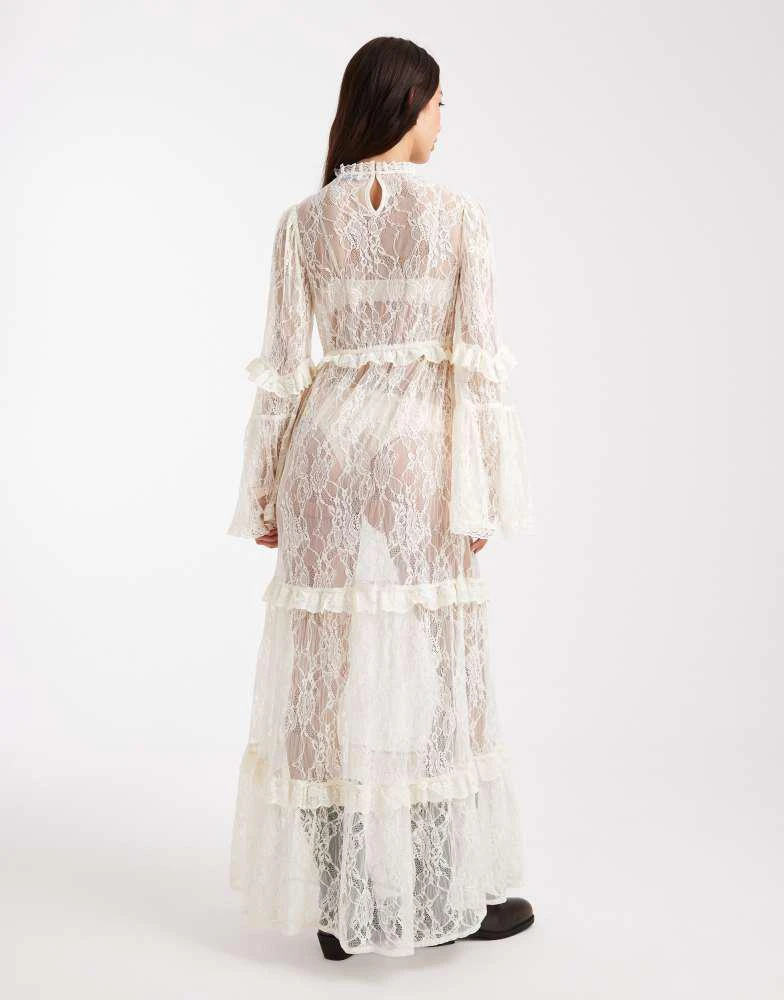 Miss Selfridge Miss Selfridge tiered lace maxi dress in ecru - Dresses &  Skirts - Free Shipping