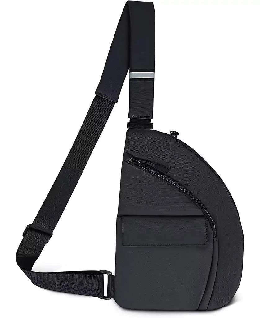 Urbanmax Anti Theft Travel Bag, Crossbody Bags Chest Sling Bag Purses for Women Men Black Right 1