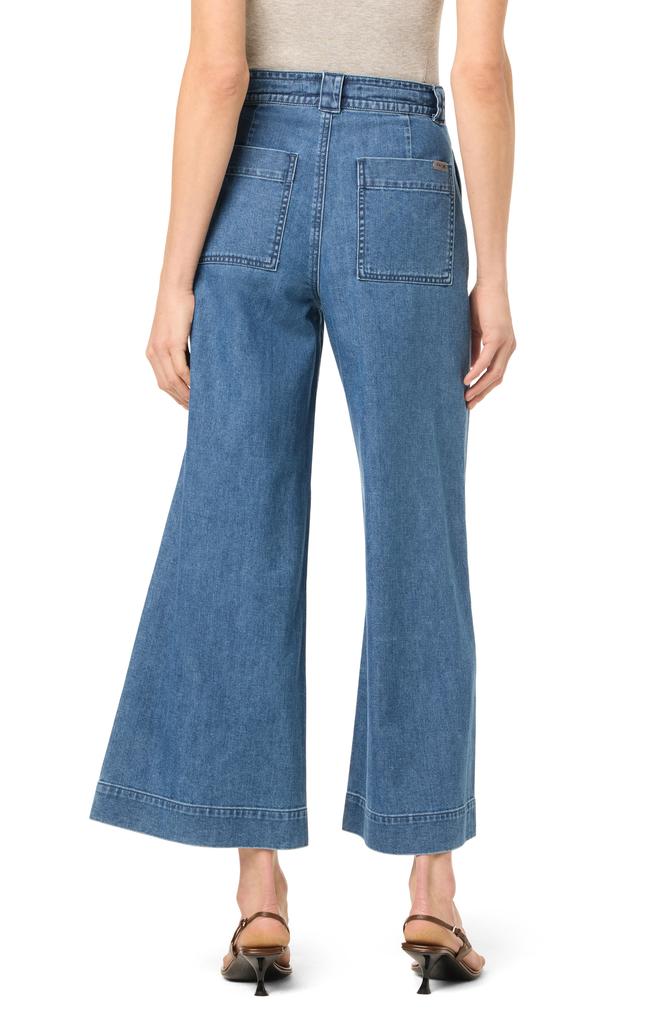 Joe's Tie Front Wide Leg Ankle Crop Trousers