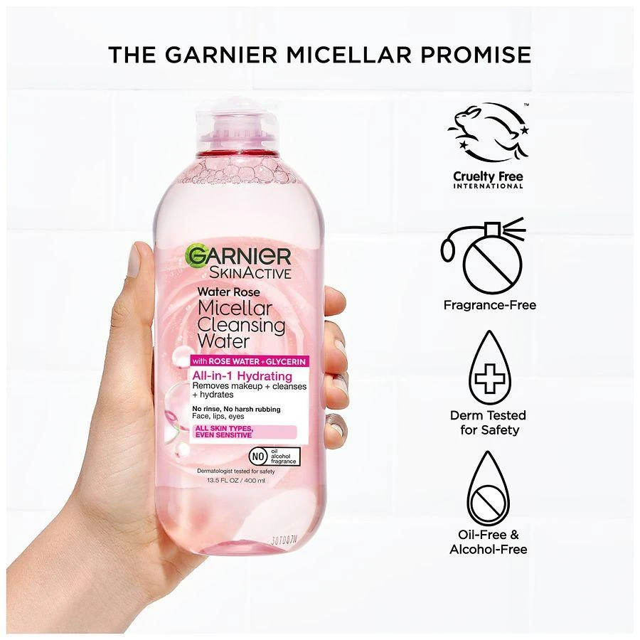 SkinActive Micellar Cleansing Water & Makeup Remover with Rose Water 5