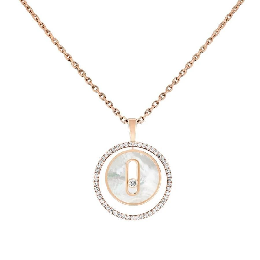 Messika Lucky Move 18k Rose Gold Diamond Necklace 1