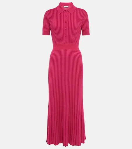 Gabriela Hearst Amor cashmere and silk midi dress 1