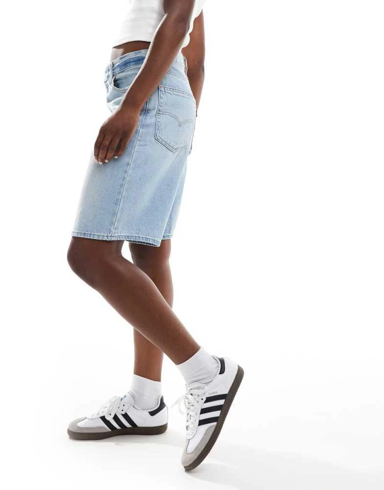 Levi's Levi's baggy dad denim jorts in light blue 2