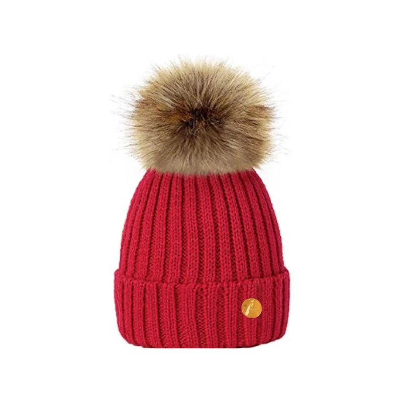 Hortons England Hortons England Meribel PomPom Hat - Red 1