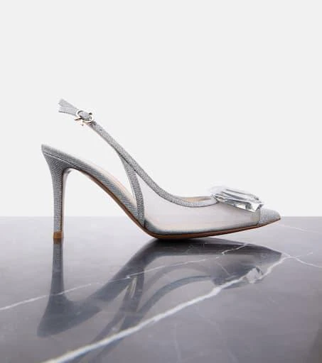 Gianvito Rossi Jaipur mesh slingback pumps 5