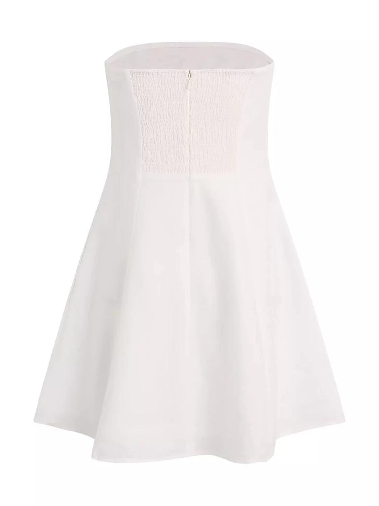Favorite Daughter The Favorite Linen-Blend Strapless Minidress 2