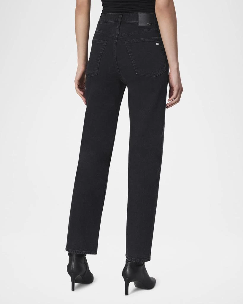 Rag & Bone Harlow Mid-Rise Ankle Straight Jeans 3