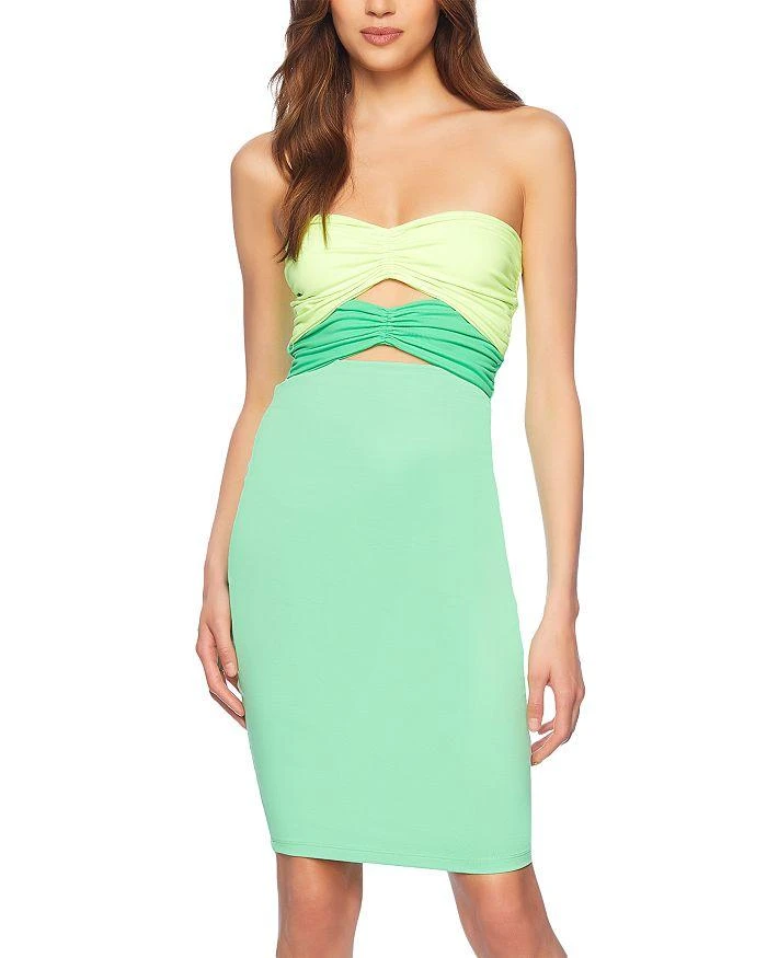 Susana Monaco Color Blocked Cutout Dress 3
