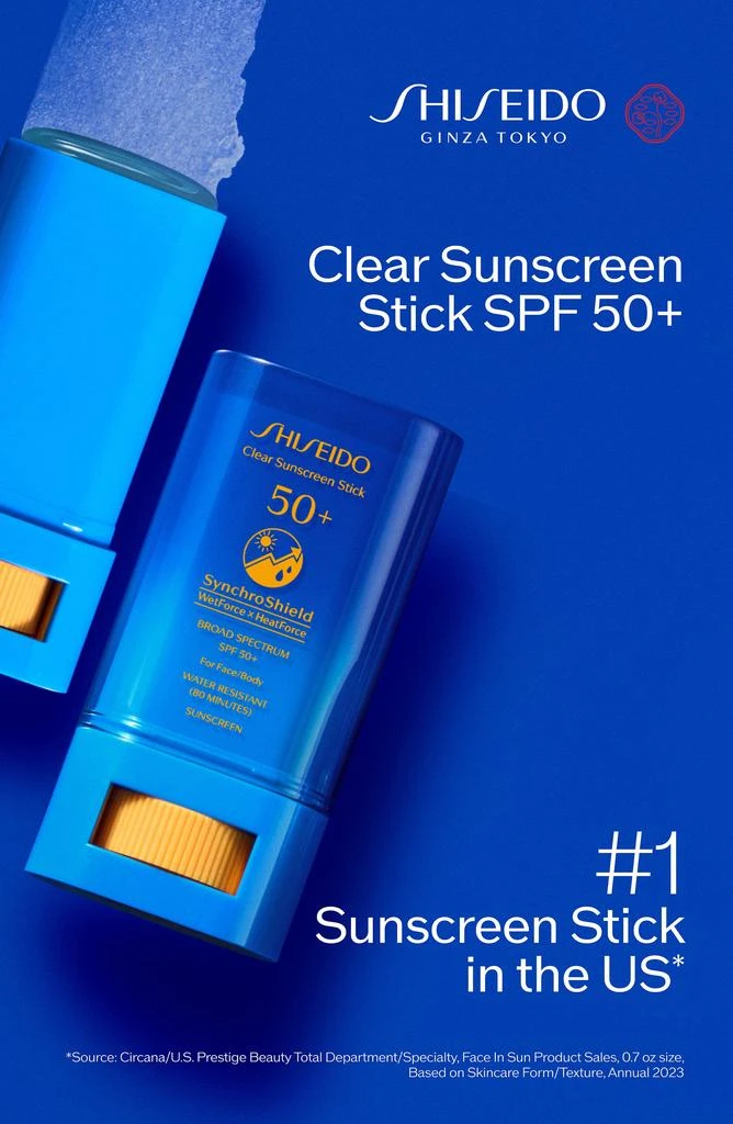 Shiseido Clear Sunscreen Stick SPF 50+ for Face & Body 5