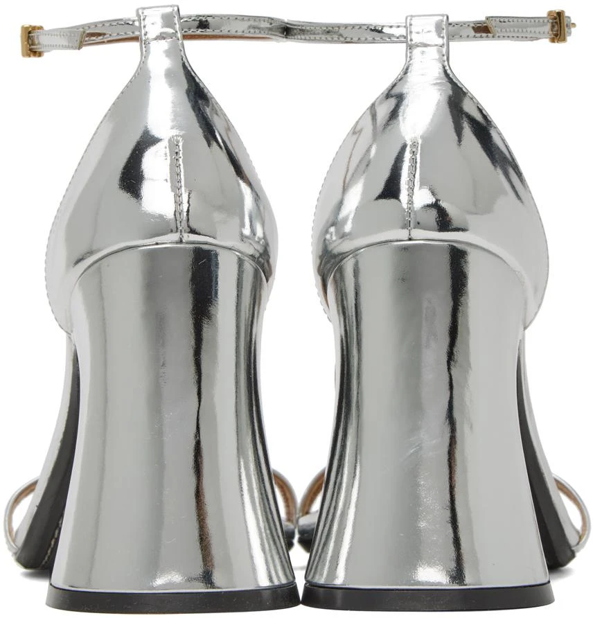 Marni Silver Block Heel Sandals 2