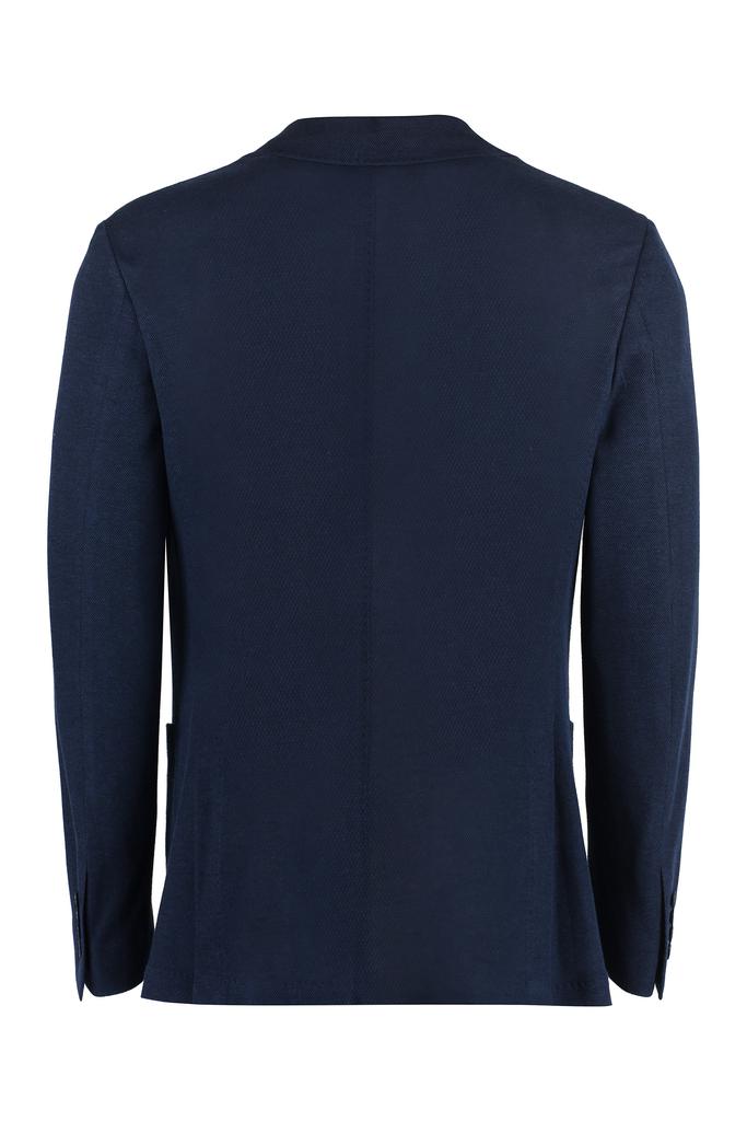 CANALI SINGLE-BREASTED KNIT BLAZER