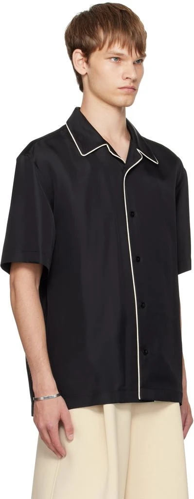 Jil Sander Black Fluid Viscose Shirt 2