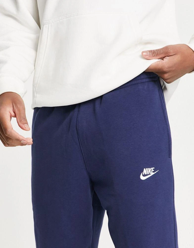 NIKE Nike Club cuffed joggers in navy 3