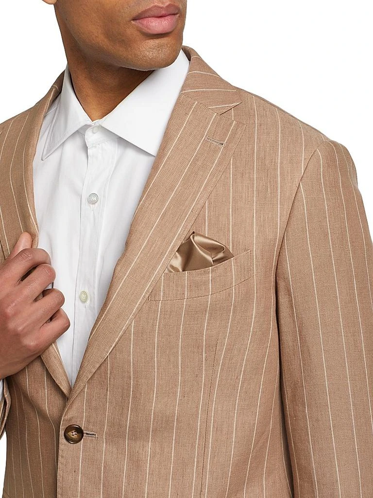 Saks Fifth Avenue COLLECTION Pinstriped Linen Suit 6