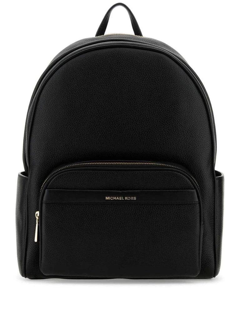 Shop Textured Leather Backpack With Gold Accents on Sale at  display picture 1