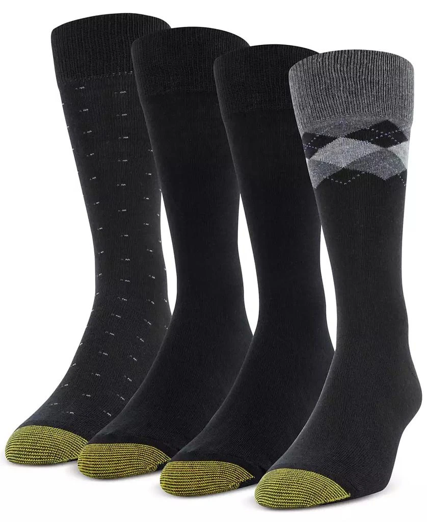 Gold Toe Men's 4-Pack Casual Argyle Crew Socks 1