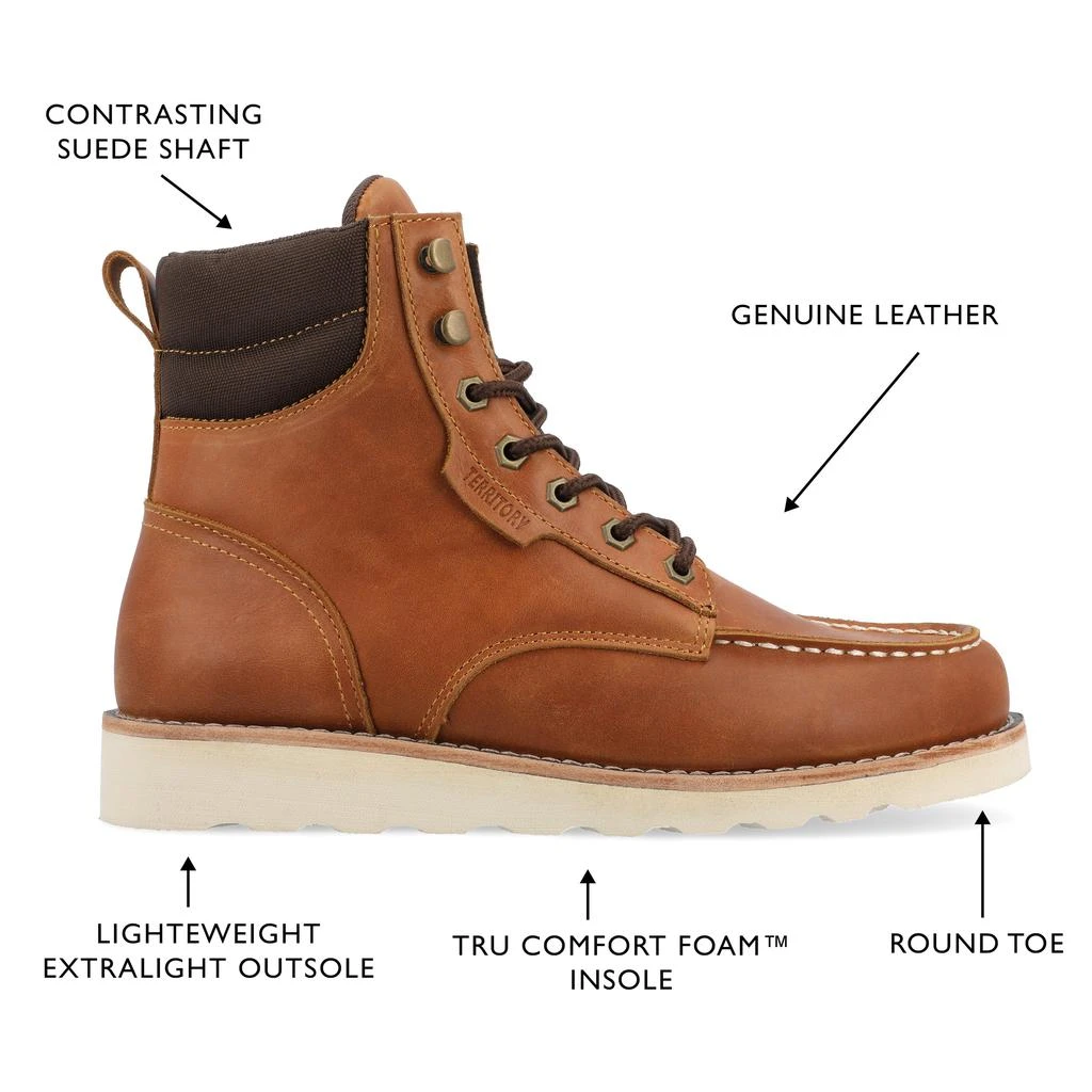 Territory Venture Water Resistant Moc Toe Lace-up Boot 5
